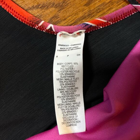 Nike Hyper Femme Pink Floral Tropical Sports Bra Size Small Running Gym Workout - Picture 4 of 5